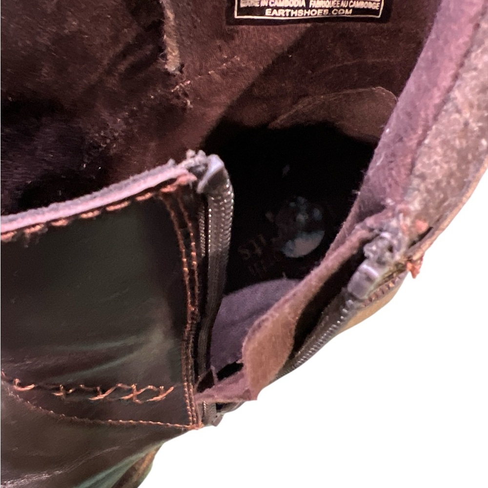 Earth Elements Taylen Boot Lug Sole Patchwork Ankle Boots Size 10. - Picture 6 of 9